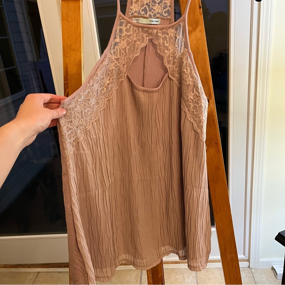 Racerback Style Lacey Tunic